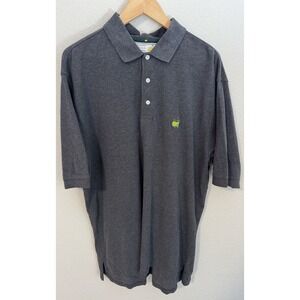 VINTAGE Masters Polo Shirt Mens XL Tall Charcoal Augusta Natl Golf Shop Cotton